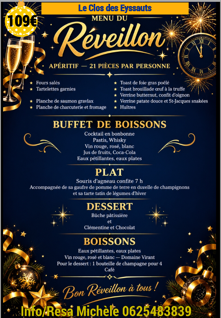 RÉVEILLON DE LA ST SYLVESTRE