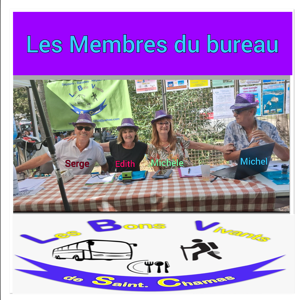 LES MEMBRES DU BUREAU
